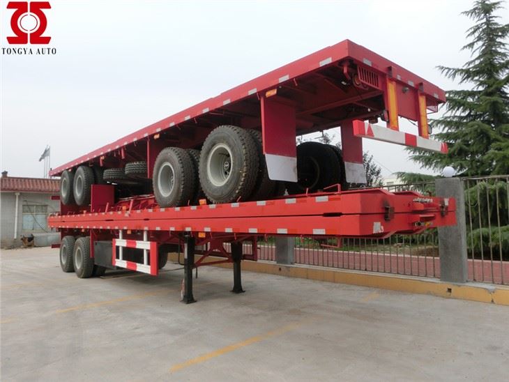 2axles تخت تخت نیمه تریلر