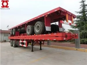 2axles تخت تخت نیمه تریلر