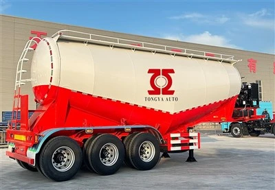 40T فله Cenemnt Tanker Semi Trailer با دیزل